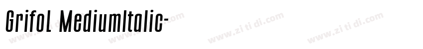 GrifoL MediumItalic字体转换